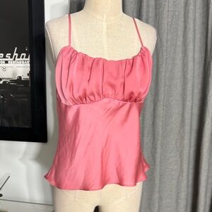 Active USA Pink Satin Camisole